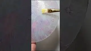 DIY Reverse Decoupage Pastel Floral Plate &ndash; Napkin Decoupage on Glass  #diy #haidihai #decoupage
