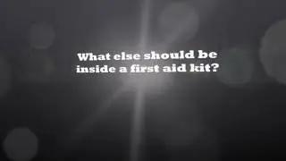 What's Inside a First aid kit