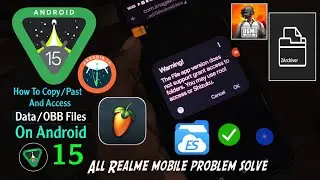 How to Copy & Paste Data/OBB Files in Android 15 | Realme UI 6 Solution 100% Working