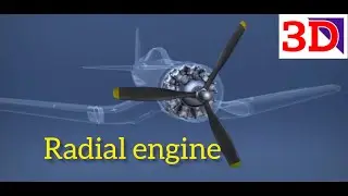 How Does a Radial Engine Works || Explained || 3D Animation