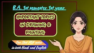 Ba 1st sem Important topics in Drawing PDF(link in the description)