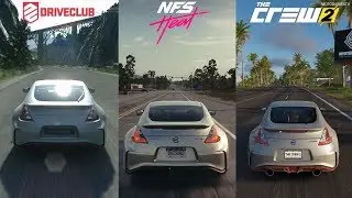 DriveClub vs Need for Speed Heat vs The Crew 2 - Nissan 370Z Nismo Sound Comparison