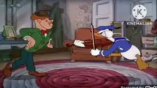 Donald duck play to violin 5 minutes loop