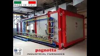 Shuttle intermittent kiln for ceramic flower pots - Pagnotta Termomeccanica - Italy