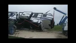 Rolling over a camper with the V30 and the 12 ton wrecker.