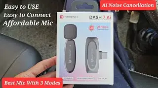 How to Use & Connect Portronics Dash 7 AI Wireless Mic with 3 Noise Cancellation Modes