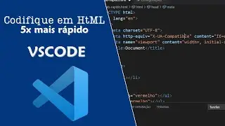 [VSCode] Como escrever código HTML 5x mais rapido no VSCode