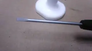 Taking out broken plastic screw from plastic part