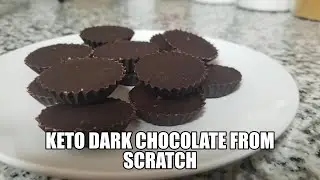 KETO Homemade Dark Chocolate Recipe - #chocolate