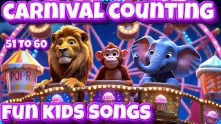 Carnival Counting Fun! 🎡🎠 Safari Squad Counts from 51 to 60!