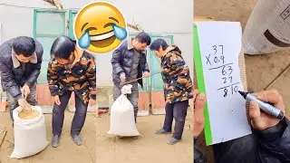 Going to the countryside to harvest wheat, luckily I am smart!#Funny video#Funny