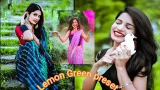 Lemon Green And Blue Effect Lightroom photo editing//Laightroom preset download free// photo editing