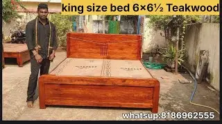 king size bed#teakwood #wooden furniture #woodworking #classic wood #furniture #wood#bed #interior