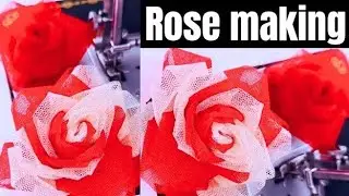 Sewing tips and tricks आसान DIY कपड़े से गुलाब का फूल