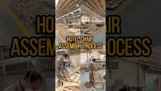 Custom Hotel Chair Production | Factory Direct Manufacturing #hotelfurniture#shorts
