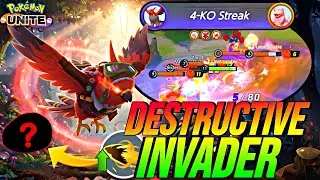 TALONFLAME BECOMES THE DESTRUCTIVE INVADER with This BROKEN FLY CHARGE META BUILD! 🔥 | Pokemon Unite