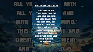 Understanding Jesus' Greatest Commandments | Matthew 22:37-39 | Bible Verse #jesus #commandment