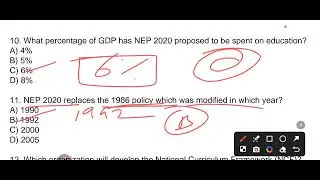NEP 2020 IMPORTANT QUESTIONS PRACTICE FOR KVS NVS EMRS DSSSB 