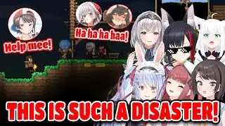 Hololive Girls Hilarious Reaction Compilation In Terraria Hololive【ENG SUB】