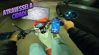 VIAGEM DE HONDA POP110 DENTRO DA CIDADE | ATRAVESSEI A CIDADE DE HONDA POP110