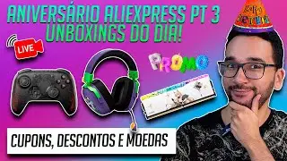 UNBOXING no Anivers&aacute;rio AliExpress: Controle 8bitdo Wukong + Headset Valkyrie vk s1 + RAM Juhor DDR5