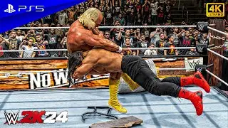 WWE 2K24 - Roman Reigns vs. Hulk Hogan | No Holds Barred Match | PS5&trade; [4K60]