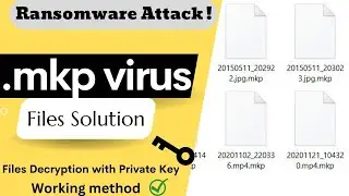 Mkp Virus Solution | [.mkp] files Decrypt & Removal Guide | mkp files Recovery | Makop Malware