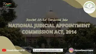 National Judicial Appointment Commission Act, 2014 | Lecture 33 | Dhruv Jani