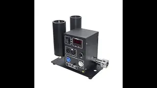 Double head co2 jet machine with 4 meters hose