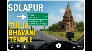 Road Trip: Solapur &rarr; Tulja Bhavani Temple | Philips GoSure 5101 Dash Cam for Car | 2K QHD 1600p