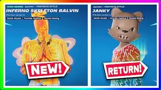 Fortnite Shop *NEW* Inferno Skeleton Balvin Bundle, Janky, & 5 Jam Tracks! ⛅ April 18, 2024