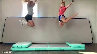 Lauren is excited to receive her 5-in-1 airtrack package