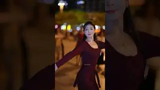 Beautiful Tibetan girl dancing gracefully