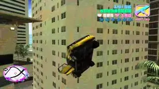GTA: Vice City &mdash; taxi boosting up a wall