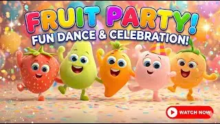 Baby Fruits Dance Party! Wiggle, Giggle, Spin & Hop | Toddler Learning Song
