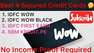 Best 4 Credit Cards ( Secured by Fixed Deposit) 🤔