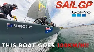 Onboard the INSANE sail boats from ' TENET '