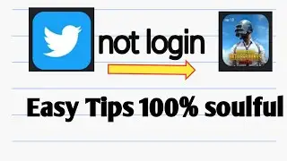 not login my Twitter account in pubg mobile game 100% SOULFUL EASY TIPS