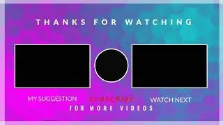 End screen template free download | Use it non copyrights |. Beautiful end screen