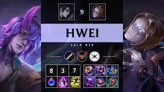 Hwei Mid vs Orianna - KR Grandmaster Patch 25.18