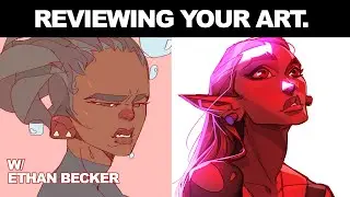 REVIEWING DRAWINGS WITH ETHAN BECKER