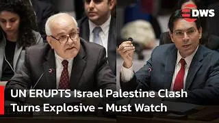 EXPLOSIVE FIERY DEBATE: Heated UN Exchange Israel and Palestine Confront Each Other Over Gaza | AC14