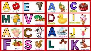 Learn English alphabet with pictures/A for apple #phonicsong #abcd #alphabet #letters #english