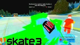 Skate 3 - Modded Glow Skins And Black Sky Glitch In Mega Park // 2020
