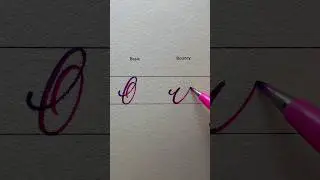 &ldquo;O&rdquo; basic & bouncy calligraphy || tutorial