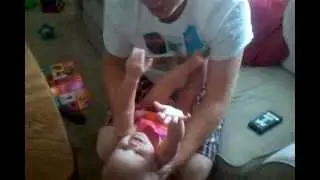 Daddy gives kisses