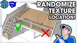 Как СЛУЧАЙНО РАСПОЛОЖИТЬ ТЕКСТУРУ в SketchUp!