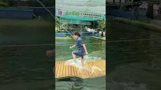 Fun at the😲 😳💦water park trampoline #vlog #Assument&nbsp;#shorts #watch