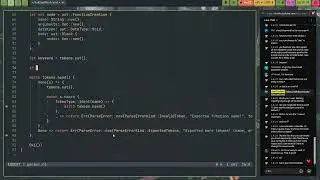 Working on my programming language. (Not the Brainfuck one.)