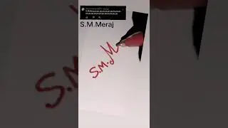 SM Meraj name art signature. Sign M. #sign #art #signature #nameart #lettersign